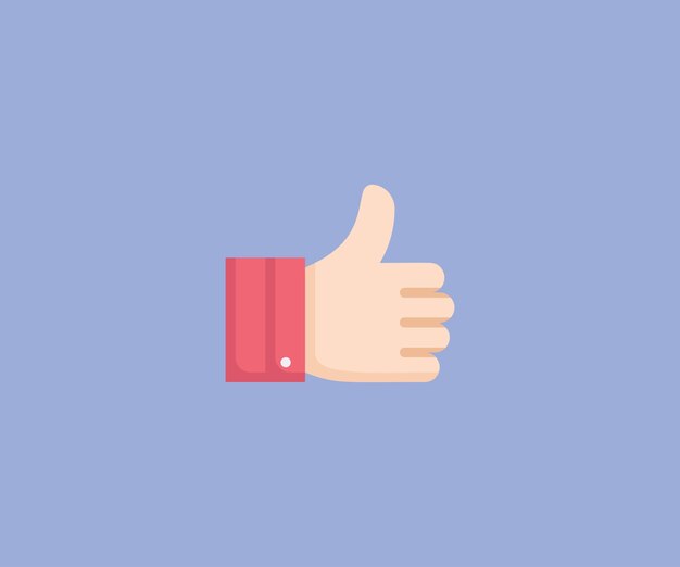 like thumbs up vector icon design