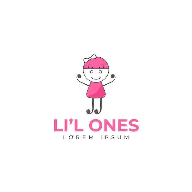 Vector lil ones logo illustration