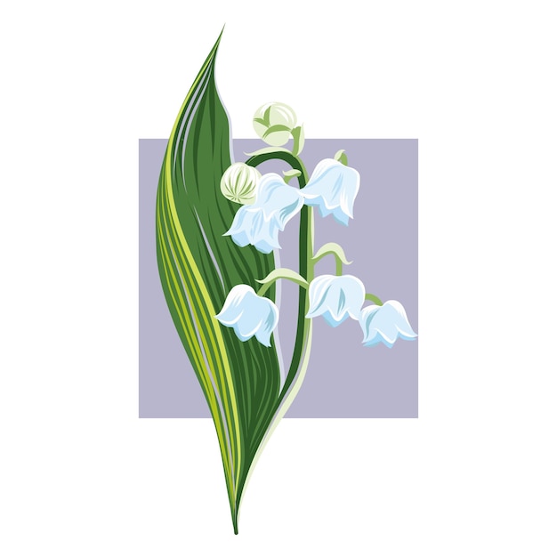 Lilies of the valley Design of floral repeatable background for printing