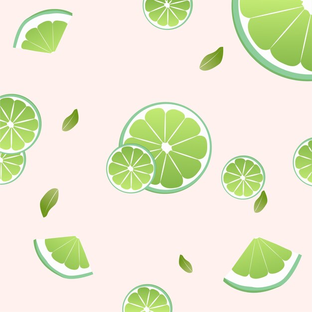 Vector lime on background vector design illustration