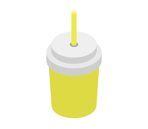 Lime juice isometric