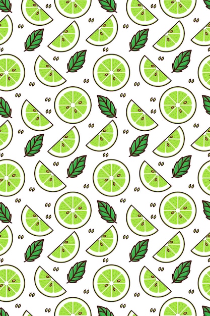 Lime Seamless Pattern