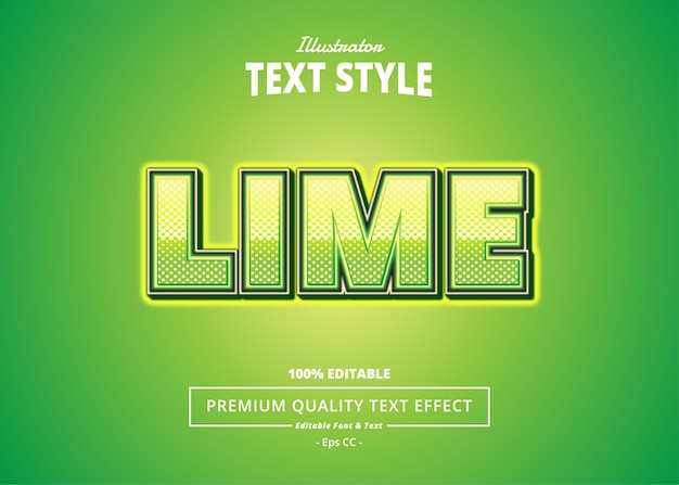 LIME Teksteffect