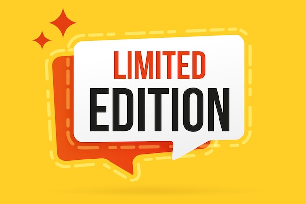 Limited edition announcement info banner template