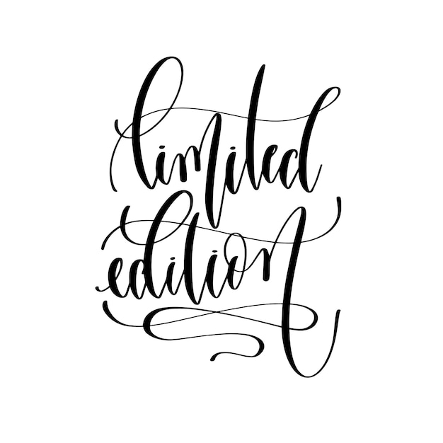 Limited edition hand belettering overlay typografie element mot