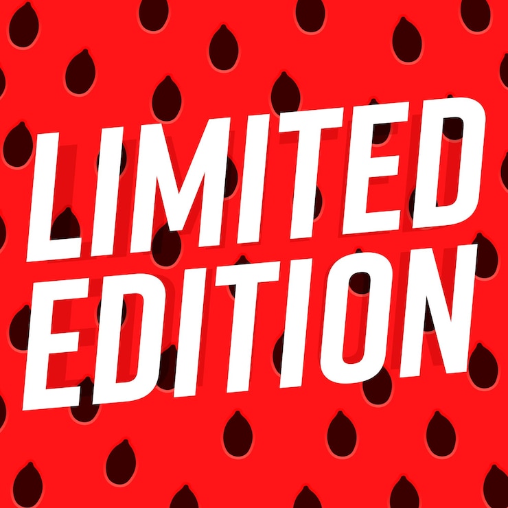 Vector limited edition poster design template vector illustration