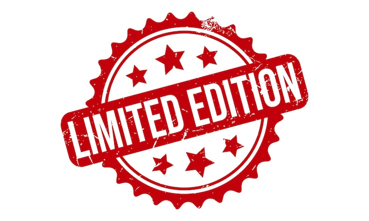 Vector limited edition rubber stamp seal vector