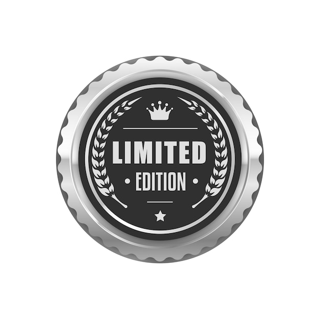 Limited edition silver badge and quality label