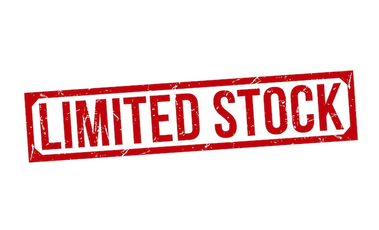 Vector limited stock stamp red rubber stamp on white background limited stock stamp sign limited stock stamp