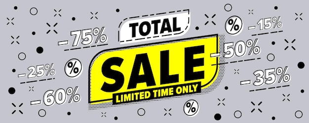 Limited time only total sale business event