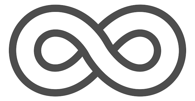 Vector limitless symbol linear eight sign infinite loop