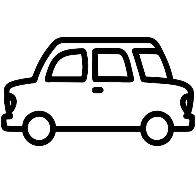 Limousine icoon omtrek