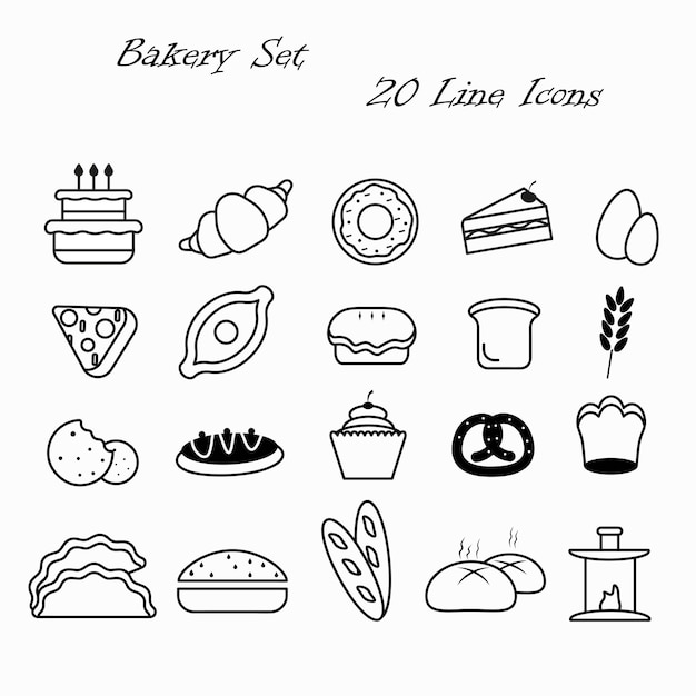 lin bakery on a white background