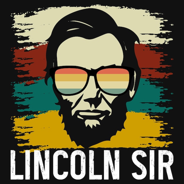 Lincoln meneer tshirt ontwerp