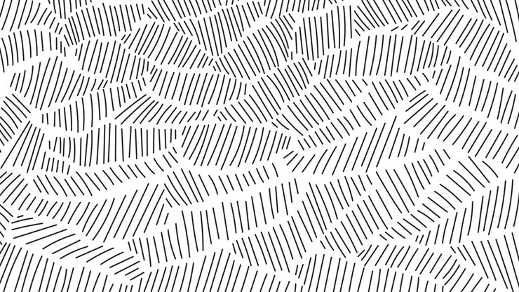 Line abstract black and white hand drawn rectangle background sketch vector illustration