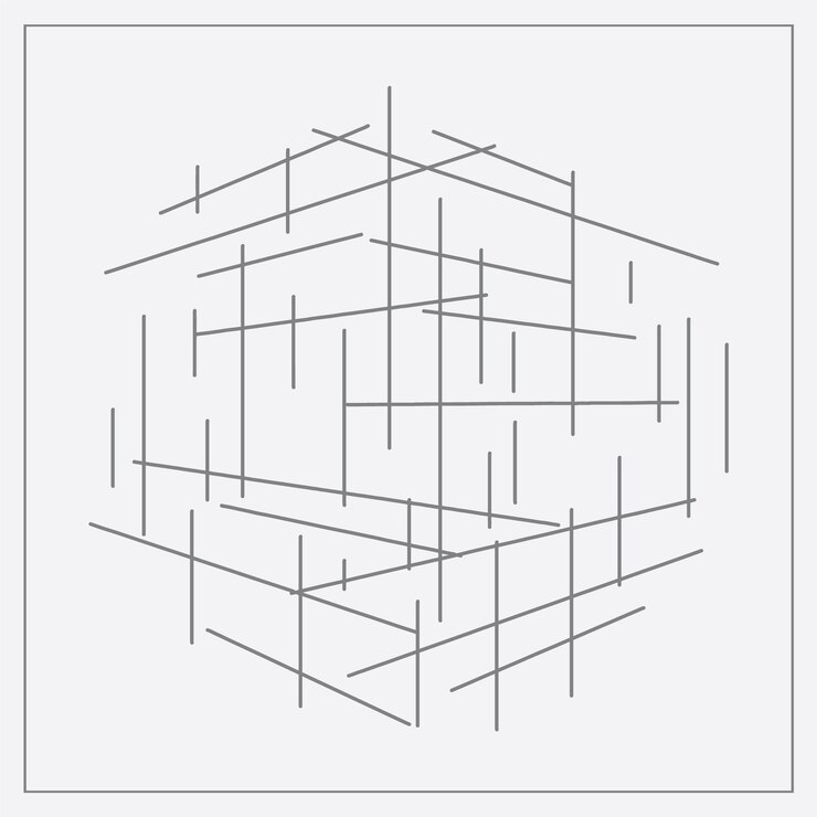 Vector line abstract vector illustration