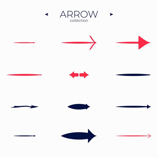 Вектор Набор иконок line arrow коллекция иконок line современные векторные символы