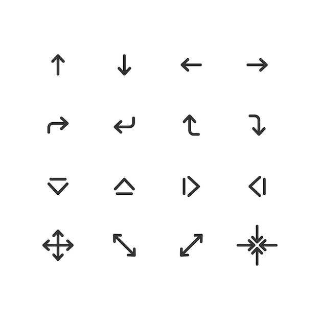 Вектор Набор векторных значков со стрелками