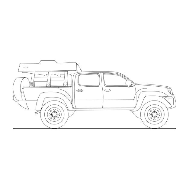 Line Art Car 16