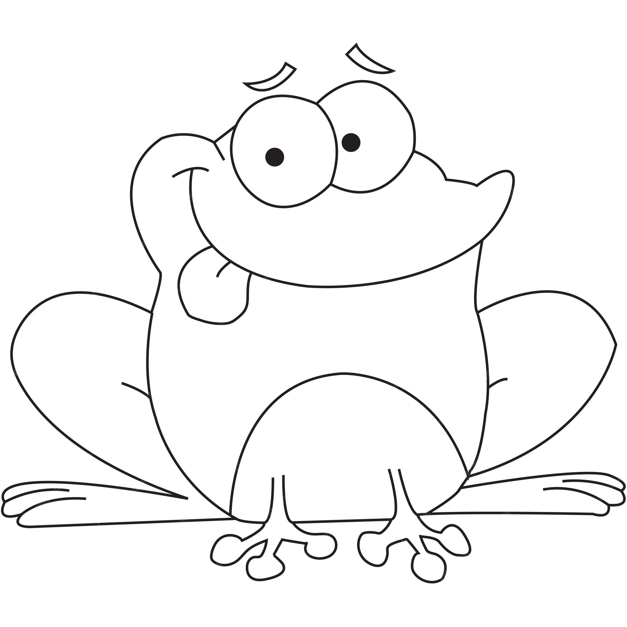 Premium Vector | Line art coloring book page