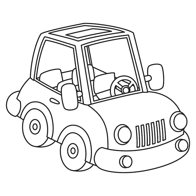 Line Art Drawing For Kids Coloring Page