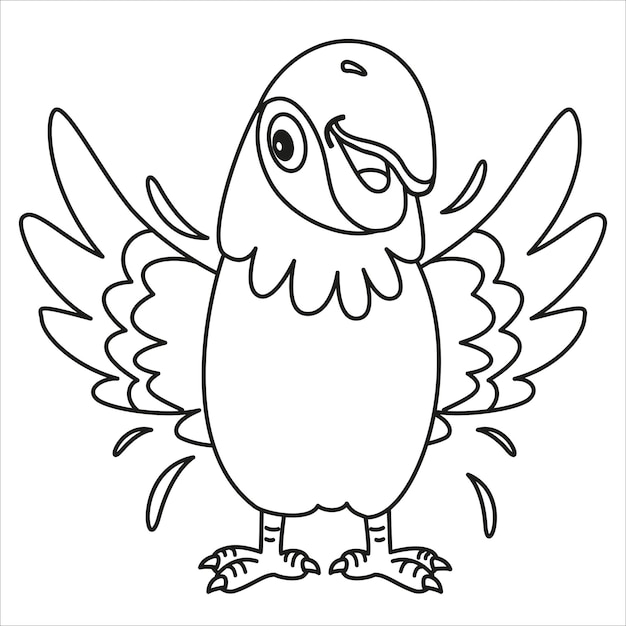 Line Art Drawing For Kids Coloring Page