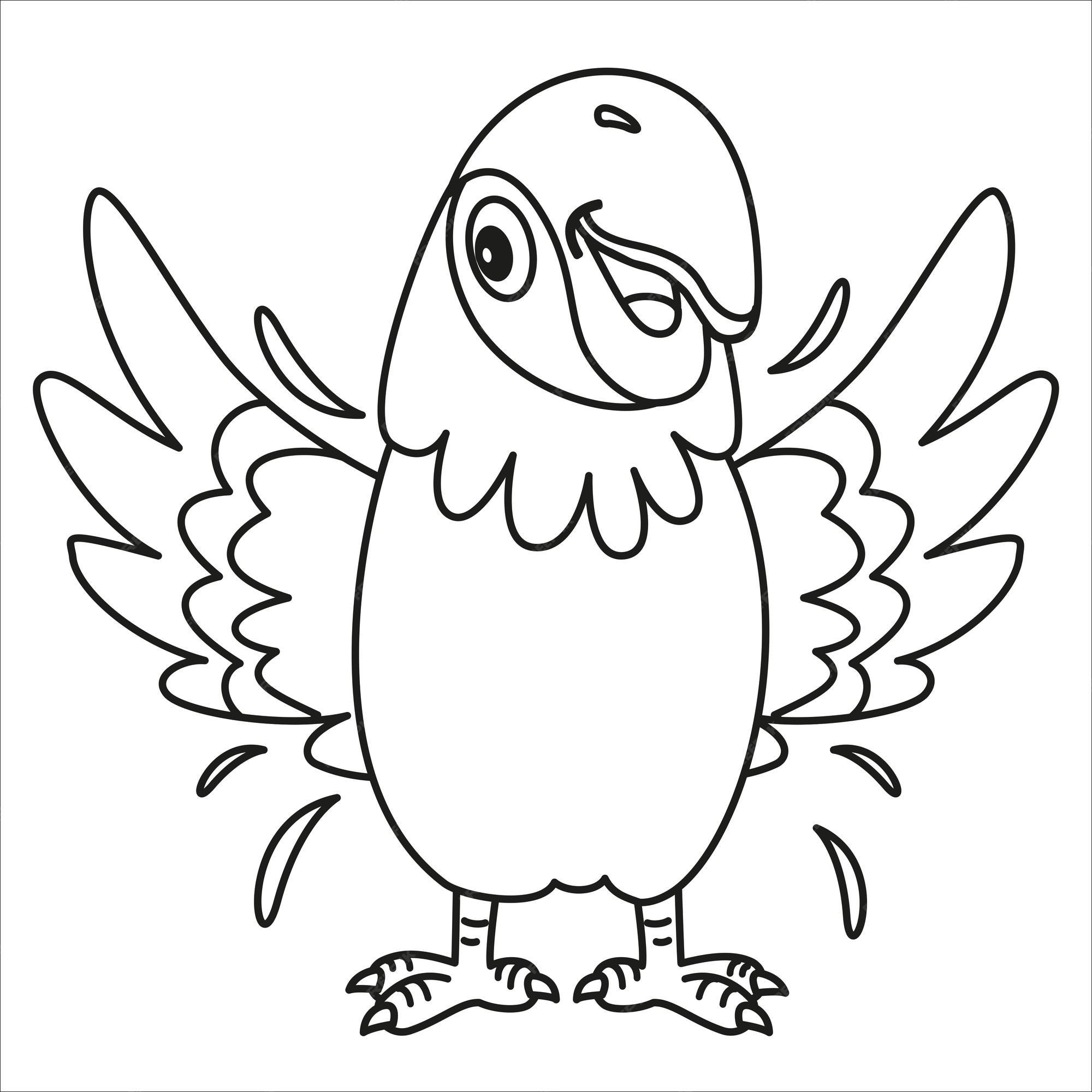 Premium Vector  Line art drawing for kids coloring page