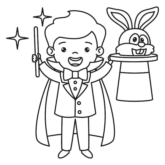 Line Art Drawing For Kids Coloring Page