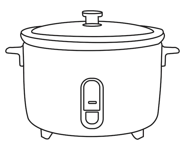 Line art electric rice cooker