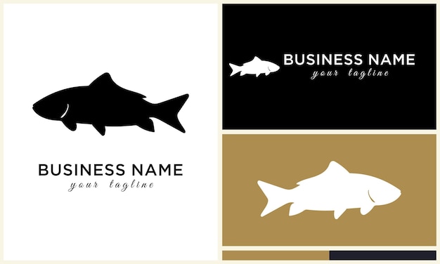 Шаблон логотипа рыбы