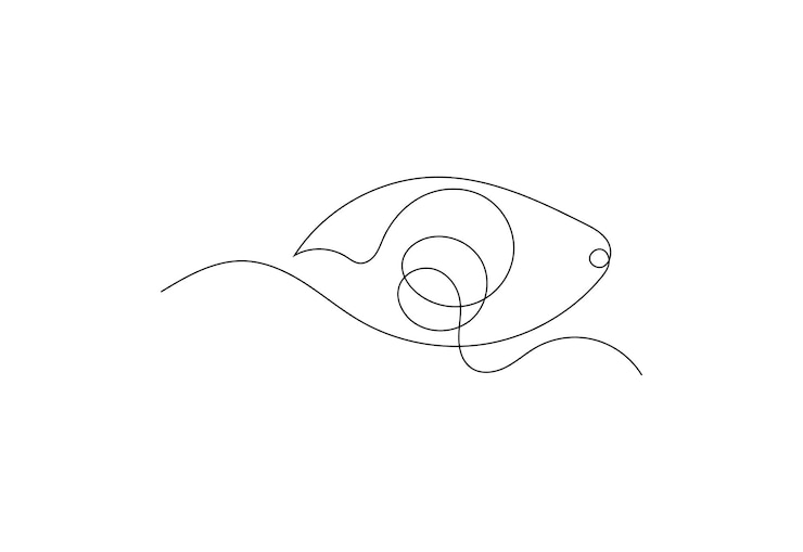 Vector line art of human eye drawing with white background vector illustration