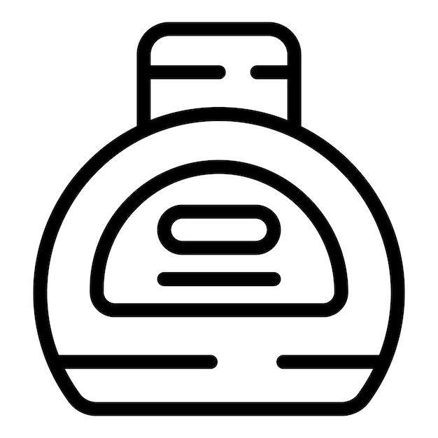 Line art illustration of modern vacuum cleaner