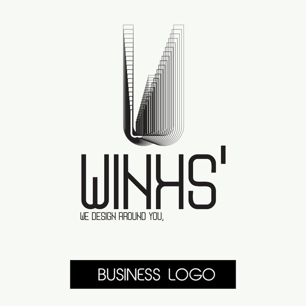 Vector line art logo for your business