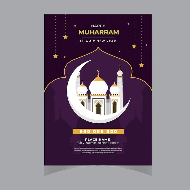 Line Art Muharram Islamic New Year