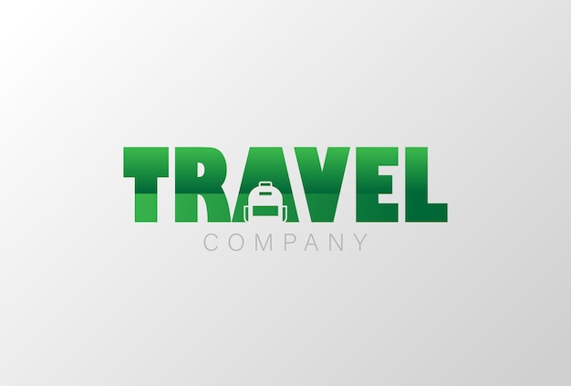 Vector line art simple traveling tourism and vacation logo for web and applications vector