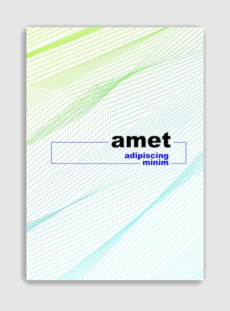 Line art vector minimalistic modern brochure design, cover template, geometric halftone gradient. For Banners, Placards, Posters, Flyers. Perfect and unlike, pattern texture.