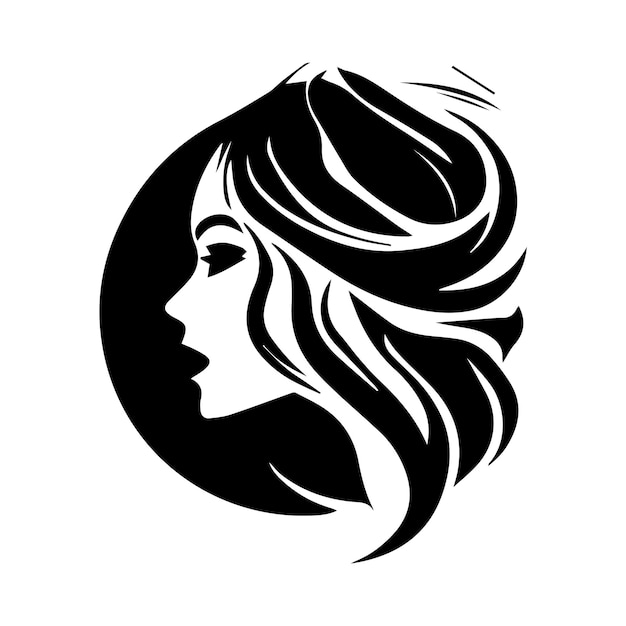 Line Beauty Woman abstract vector illustratie Vector logo ontwerp voor schoonheidssalon of kapsalon of cosmetisch ontwerp