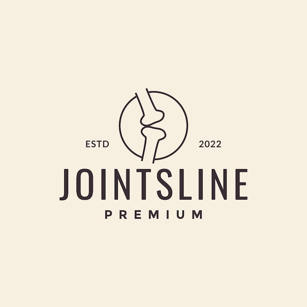 Line body bone joints logo design vector graphic symbol icon illustration creative idea