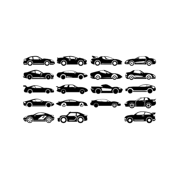 a line of cars with the word cars on it