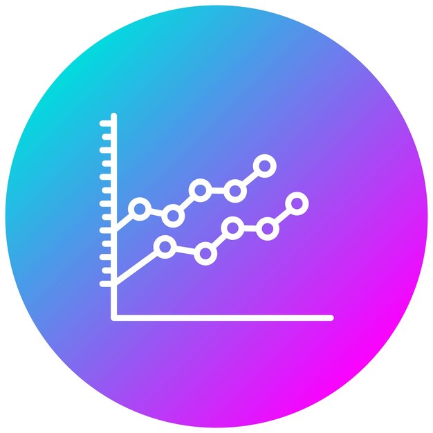 line chart vector icon can be used for business performance iconset