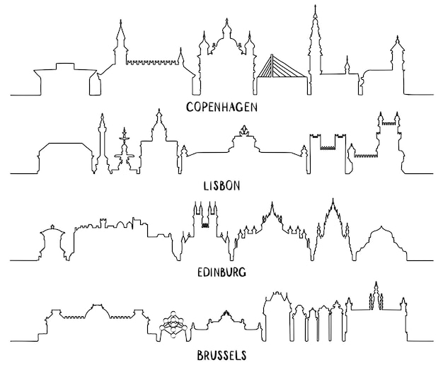 Line Copenhagen Lisbon Edinburgh and Brussels