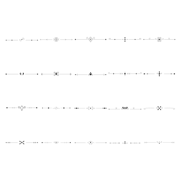 Line divider element design facile da modificare