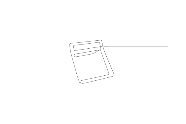 a line drawing of a book on a shelf