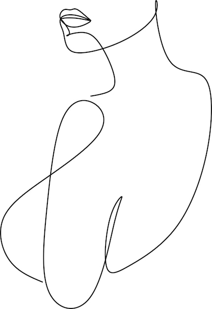 A line drawing of a man with a black outline on the left side.