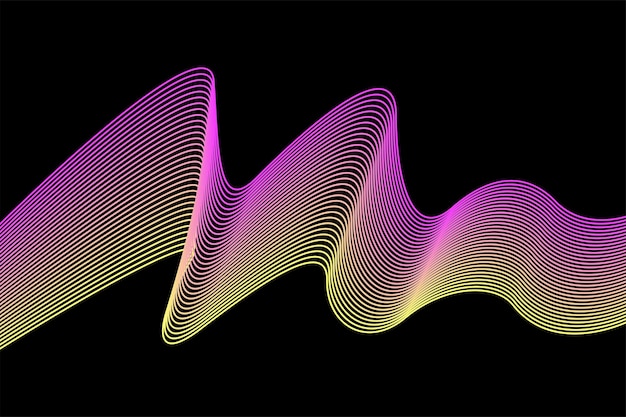 Vector line flexible stripes futuristic pattern background. line artwork for design flyer, club party invitation, shop poster etc.