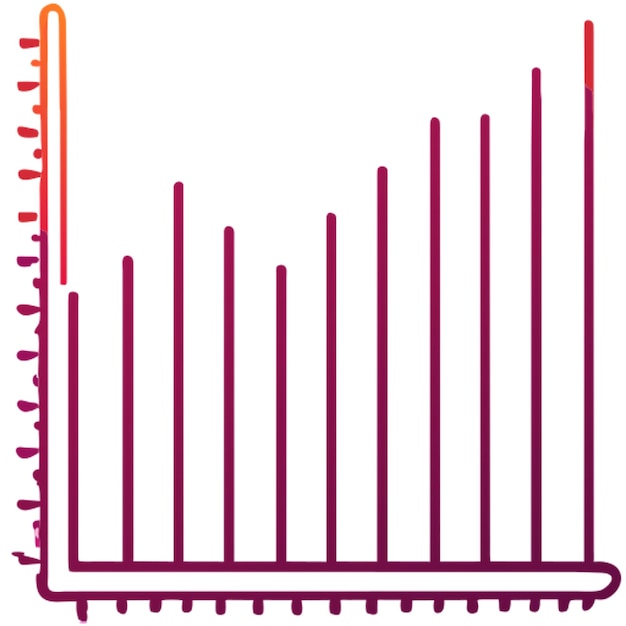 Vector line graph symmetrical geometric details icon