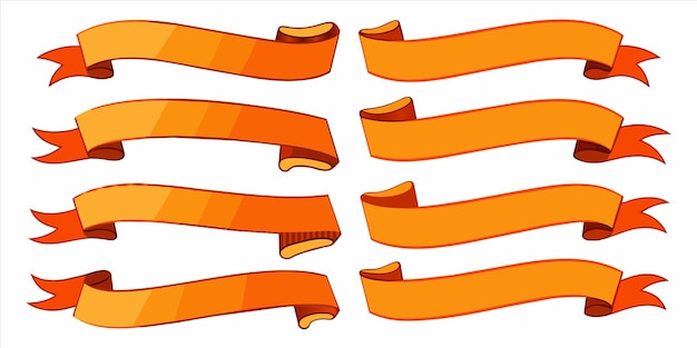 Vector a line of hot dogs with orange strips on it