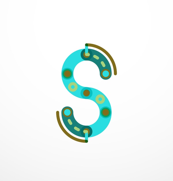 Line letter design