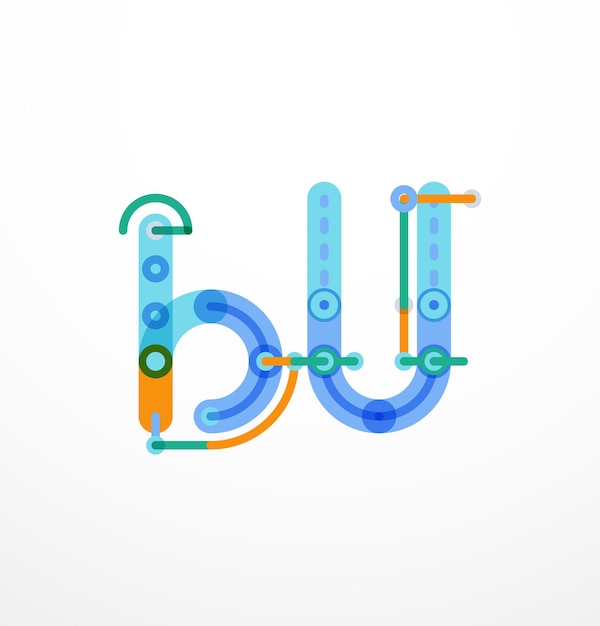 Line letter design