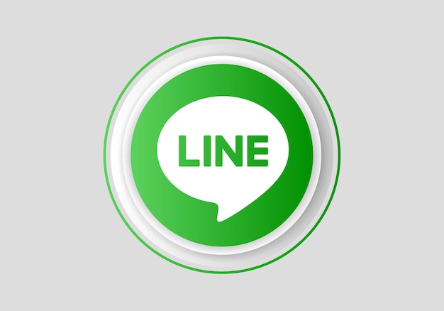 Line logo vector is a stylized representation of the logo for the popular social media app